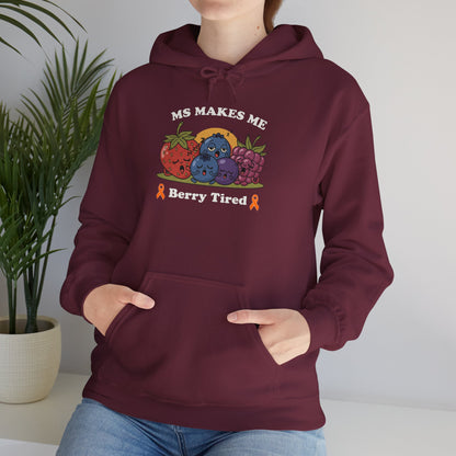 Berry Tired Hoodie - Funny Fruit Sweatshirt, Unisex Apparel, Cute Gift for Fruit Lovers, Cozy Wear, Humor Clothing