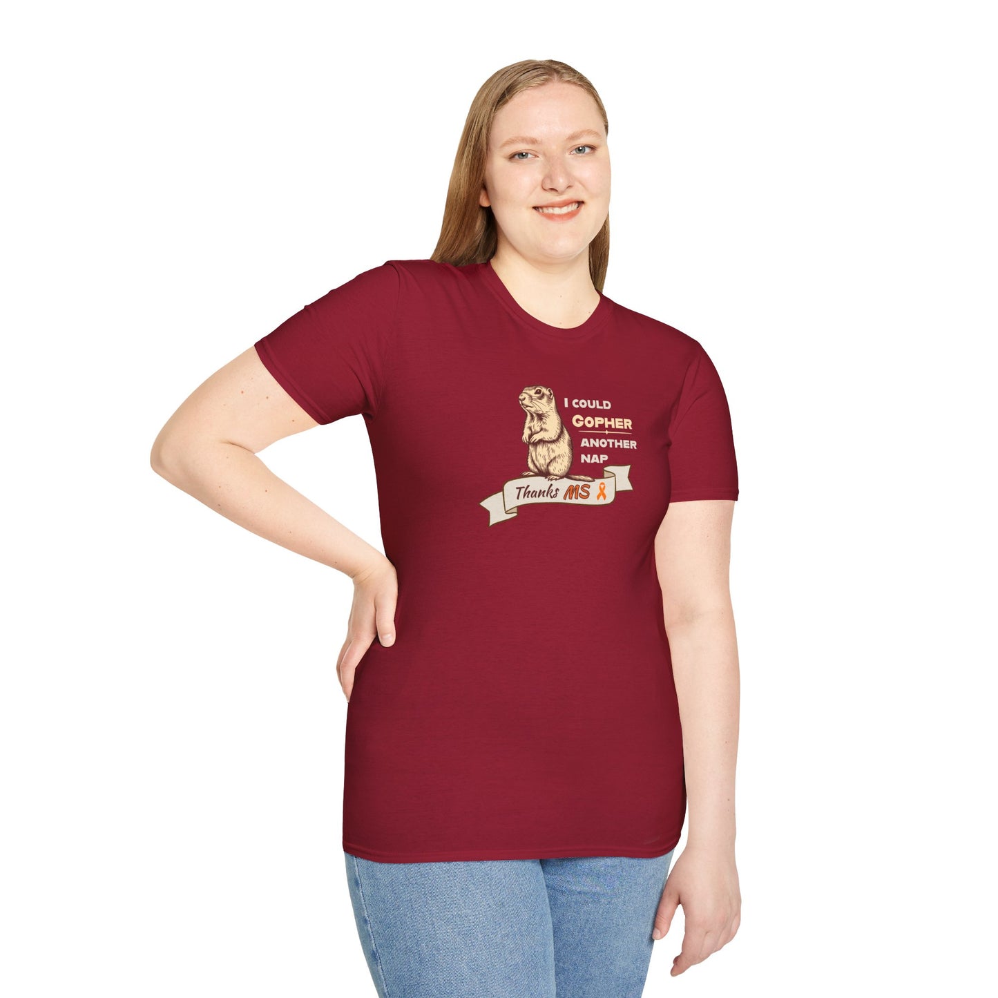 "Gopher a Nap" Unisex Tee: A Humorous Nod to Living with MS