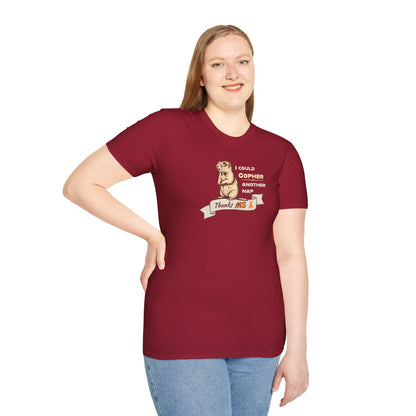 "Gopher a Nap" Unisex Tee: A Humorous Nod to Living with MS