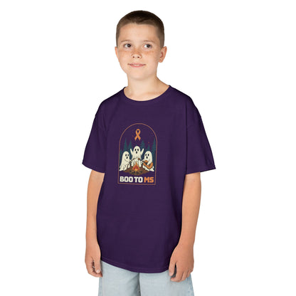 Kids Cute Boo to MS - Unisex Tee Kids for Halloween and Multiple Sclerosis Awareness